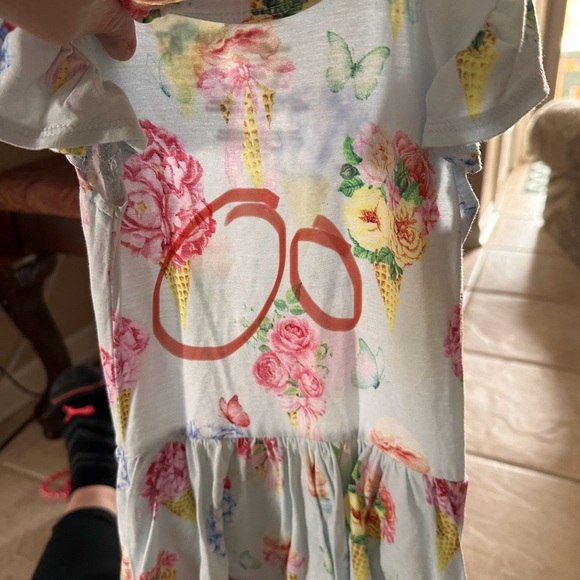 Posh Peanut Camille ruffle cap sleeve twirl dress bodysuit 12-18 months - Picture 3 of 5